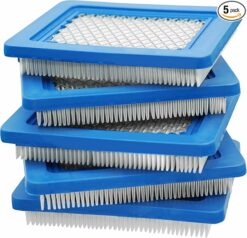 5 Pack 491588S Air Filter Compatible with Briggs Stratton EU2