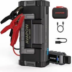 AVAPOW 6000A Car Jump Starter with Dual USB Quick Charge & LED Light for Gas & Diesel Engines EU32