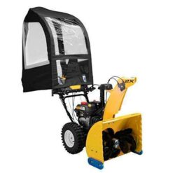 Arnold Deluxe Universal Snow Thrower Cab, Black – Fits 2 & 3-Stage Blowers, Includes Pouch & Reflective Fabric EU36
