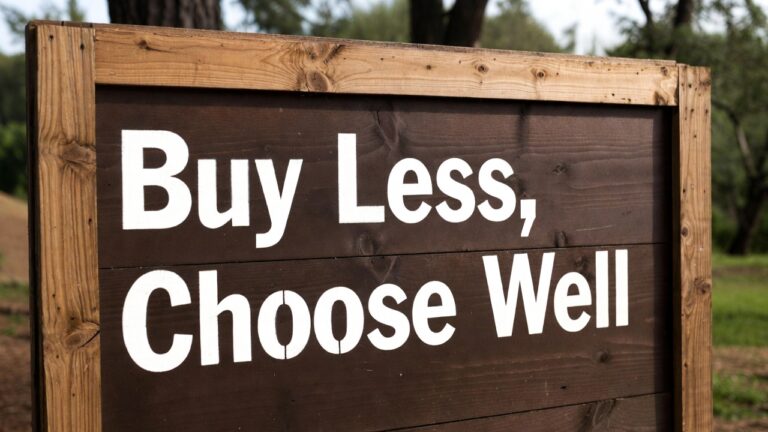 Buy Less, Choose Wel
